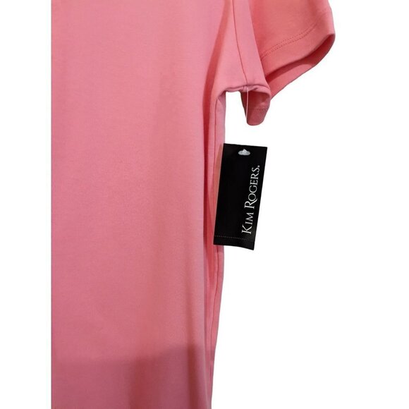 NWT Kim Rogers size M top short sleeve  pink - Picture 5 of 6